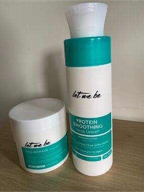 Let Me Be Protein Smoothing Hair Treatment - White & Teal